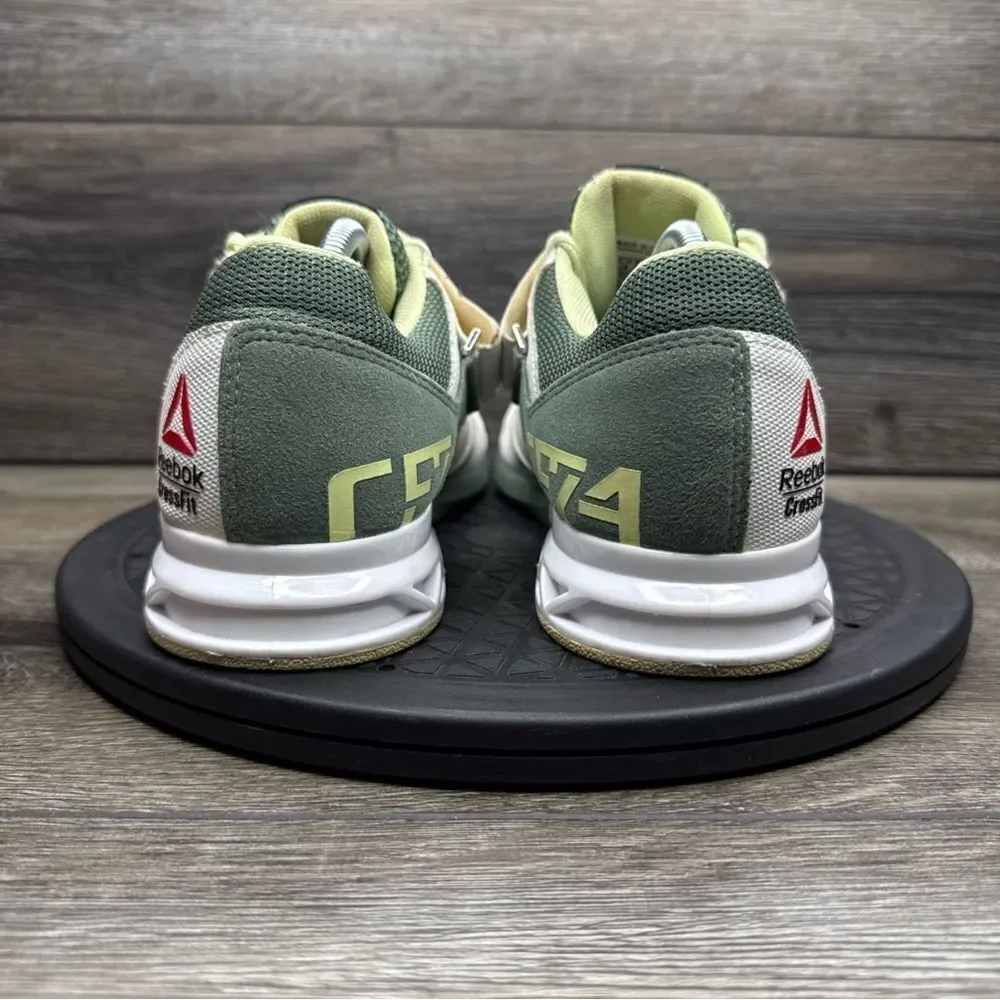 Womens Reebok Crossfit CF74 Shoes Green White Yellow US Size 8.5